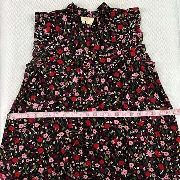 Kate Spade Floral Ruffle Trim Blouse/Top - Picture 6 of 17